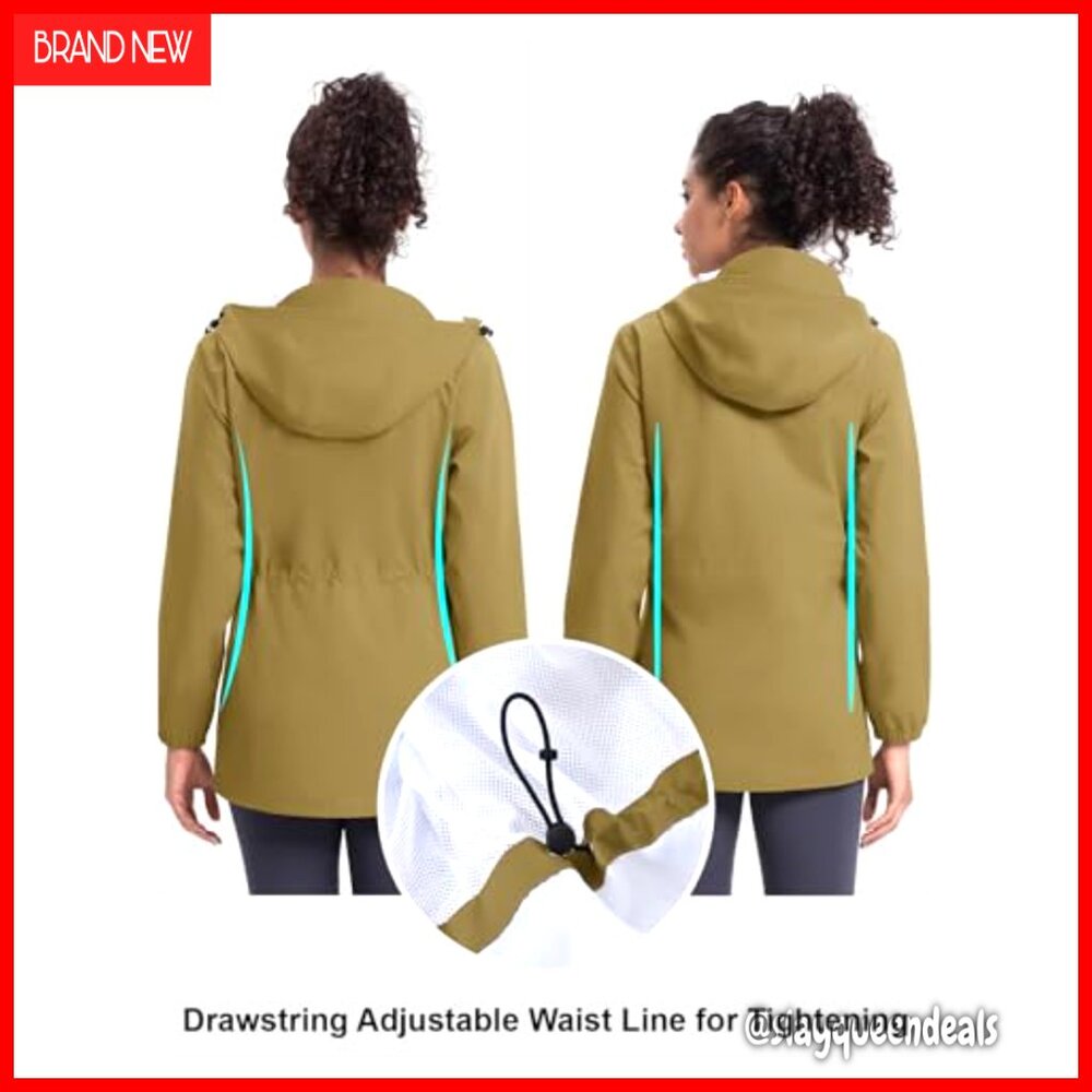 Women's Lightweight Packable Rain Jacket Hooded W… - image 2